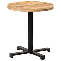 vidaXL Cafébord runt Ø70x75 cm grovt mangoträ
