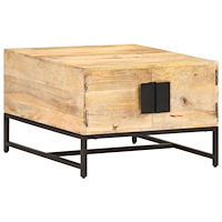 vidaXL Soffbord 67x67x45 cm massivt mangoträ