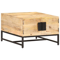 vidaXL Soffbord 67x67x45 cm massivt mangoträ