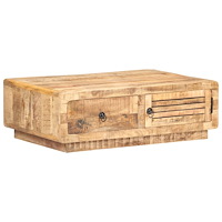 vidaXL Soffbord 90x60x29 cm grovt mangoträ