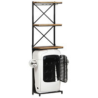 vidaXL Vinhylla traktor vit 49x31x172 cm grovt mangoträ