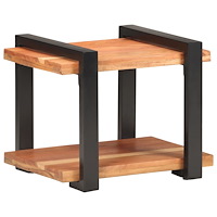 vidaXL Sängbord 50x40x40 cm massivt akaciaträ