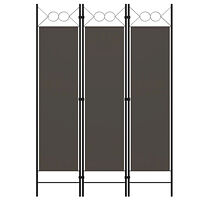 vidaXL Rumsavdelare 3 paneler antracit 120x180 cm