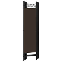 vidaXL Rumsavdelare 6 paneler brun 240x180 cm