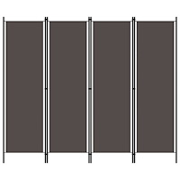 vidaXL Rumsavdelare 4 paneler antracit 200x180 cm