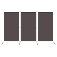 vidaXL Rumsavdelare 3 paneler antracit 260x180 cm