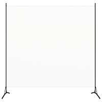 vidaXL Rumsavdelare vit 175x180 cm tyg
