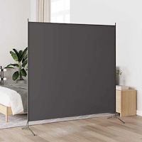 vidaXL Rumsavdelare antracit 175x180 cm tyg