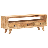 vidaXL TV-bänk 117x30x41 cm massivt grovt mangoträ