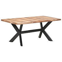 vidaXL Matbord 180x90x75 cm massivt trä med honungsfinish