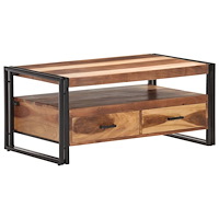 vidaXL Soffbord 100x55x45cm massivt akaciaträ