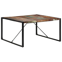 vidaXL Matbord 140x140x75 cm massivt återvunnet trä