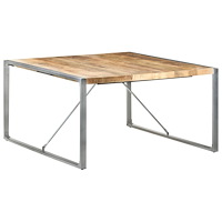 vidaXL Matbord 140x140x75 cm grovt mangoträ