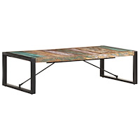 vidaXL Soffbord 140x70x40 cm massivt återvunnet trä