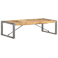 vidaXL Soffbord 140x70x40 cm grovt mangoträ