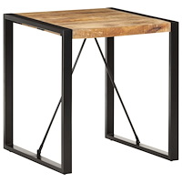 vidaXL Matbord 70x70x75 cm massivt grovt mangoträ