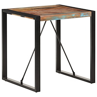 vidaXL Matbord 70x70x75 cm massivt återvunnet trä