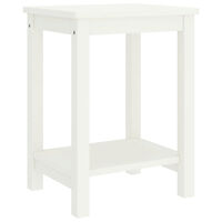 vidaXL Sängbord vit 35x30x47 cm massiv furu