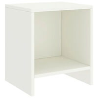 vidaXL Sängbord vit 35x30x40 cm massiv furu