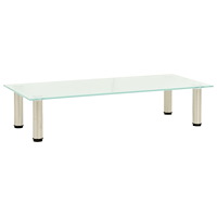 vidaXL TV-bänk frostad 80x35x17 cm härdat glas