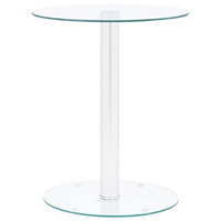 vidaXL Soffbord genomskinligt 40 cm härdat glas