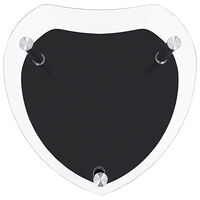 vidaXL Sidobord med 2 hyllor transparent/svart 38x38x50 cm härdat glas