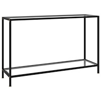 vidaXL Konsolbord transparent 120x35x75 cm härdat glas