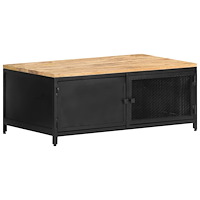 vidaXL Soffbord 90x50x37 cm massivt grovt mangoträ