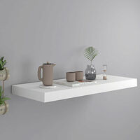 vidaXL Svävande vägghylla vit 60x23,5x3,8 cm MDF