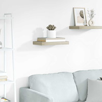 vidaXL Svävande vägghylla ek 40x23x3,8 cm MDF