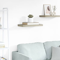 vidaXL Svävande vägghylla ek 50x23x3,8 cm MDF