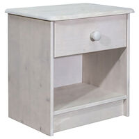 vidaXL Sängbord 41x30x42 cm massiv furu