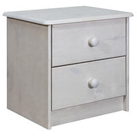 vidaXL Sängbord 43x34x40 cm massiv furu