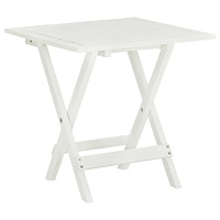 vidaXL Cafébord vit 46x46x47 cm massivt akaciaträ