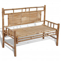 vidaXL Trädgårdsbänk 120 cm bambu