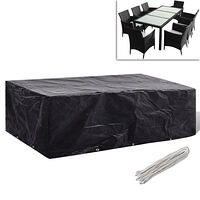 vidaXL Överdrag till trädgårdsmöbler 8 öljetter 300 x 140 x 90 cm