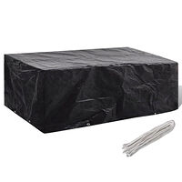 vidaXL Överdrag för trädgårdsmöbler med 8 öljetter 200 x 160 x 70 cm