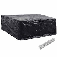 vidaXL Överdrag till trädgårdsmöbler 10 öljetter 260x260x90 cm