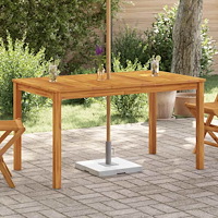 vidaXL Trädgårdsbord 140x80x74 cm massivt akaciaträ
