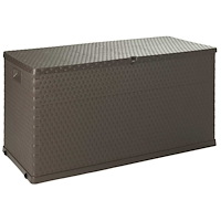 vidaXL Dynbox brun 120x56x63 cm PP-rotting