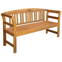 vidaXL Trädgårdsbänk 157 cm massivt akaciaträ