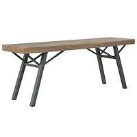 vidaXL Trädgårdsbänk 120 cm massivt akaciaträ