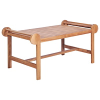 vidaXL Soffbord 100x50x45 cm massiv teak