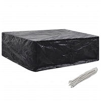 vidaXL Överdrag för trädgårdsmöbler 8 öljetter 250x210x90 cm