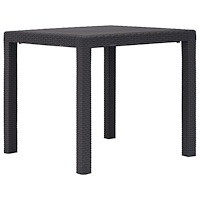 vidaXL Trädgårdsbord 79x79x72 cm konstrotting brun
