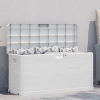 vidaXL Dynbox 280 liter ljusgrå