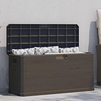 vidaXL Dynbox 280 liter brun