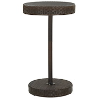 vidaXL Trädgårdsbord brun 60,5x106 cm konstrotting