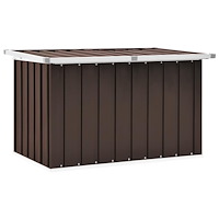 vidaXL Förvaringslåda för trädgården brun 109x67x65 cm