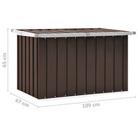 vidaXL Dynbox brun 109x67x65 cm